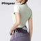 PHIGEER Ultra-Light Yoga Crop Top for Women