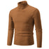 Men's High Neck Casual Knitted Pullover Sweater