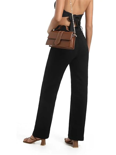 High Waist Straight Leg Jeans for Women