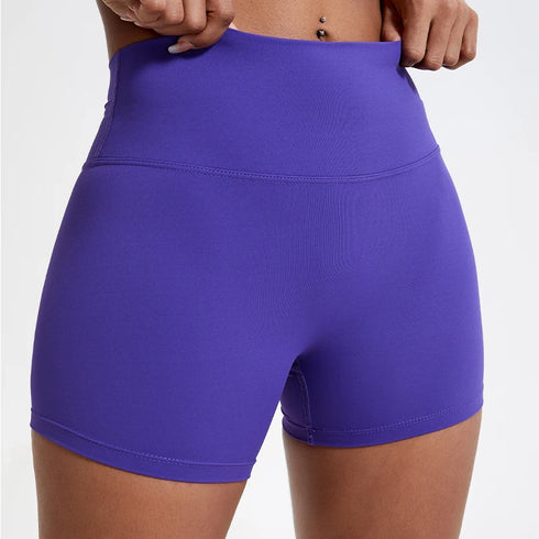 Hearuisavy High Waist Yoga Shorts Women Buttock Lift Slim Fit