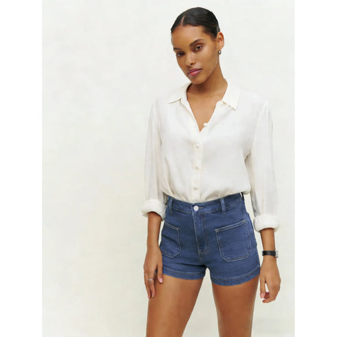 High Waist Denim Shorts for Women