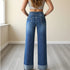 High Waist Wide Leg Denim Jeans for Women