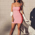 Summer Red Solid Vintage Mini Dress