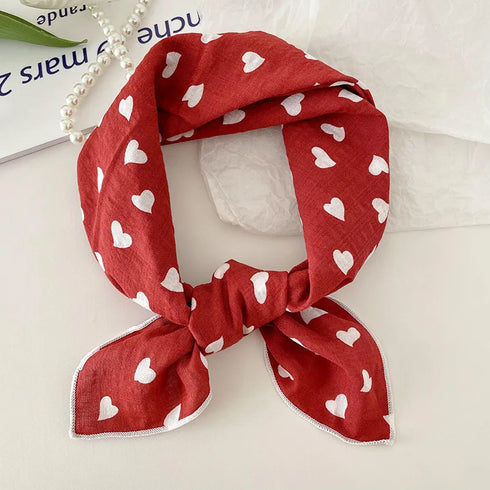 55cm Laies Cotton Linen Square Scarf for Women