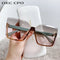 OEC CPO Oversized Rimless Sunglasses UV400 Gradient