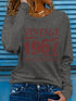Women's Vintage 1967 Letter Printed Long Sleeve T-shirt