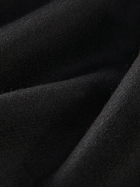 Wool High Waisted A-line Skirt for Women