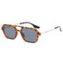 Small Frame Square Sunglasses Woman Luxury Vintage Leopard