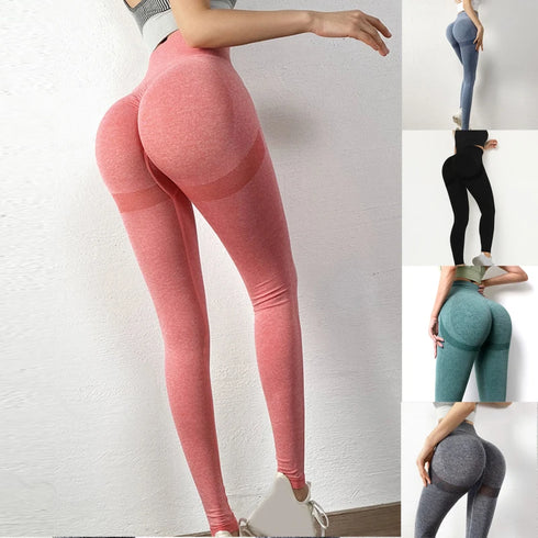 Women's Gym Fitness Sports Pants High Waist Slim Fit Leggings