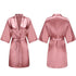 Women's Satin Short Robes for Bridesmaids and Parties