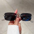 Rimless Rectangle Sunglasses for Men and Women