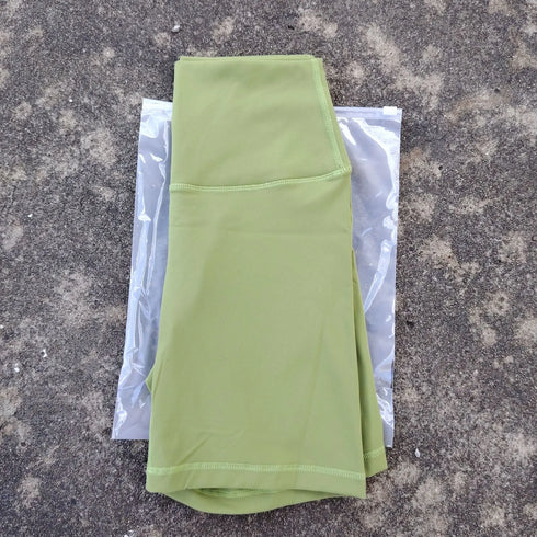 Solid Colour High Waist Yoga Shorts for Women