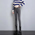 High Waist Thermal Denim Jeans for Women