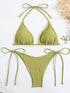 Lace Up Micro Bikini Set for Women