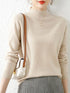 Autumn Winter Turtleneck Knitted Jumper for Women