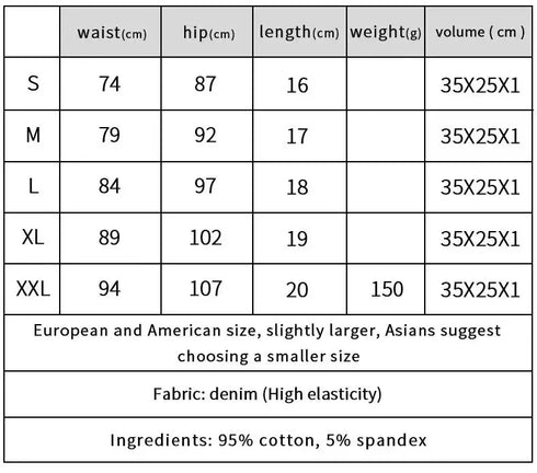 Low Waist Tassel Denim Shorts for Women