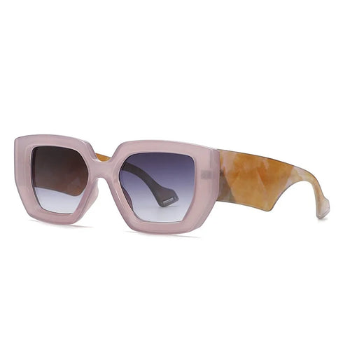 Colorful Square Sunglasses with UV400 Protection