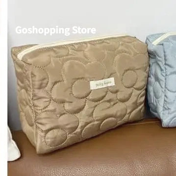 Quilted Cotton Travel Storage Bag - Retro Cherry Design