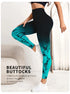 Seamless High Waist Push-Up Leggings in Tie Dye