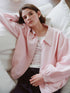 French Barn-Style Oversized Short Jacket for Women