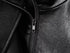 MUJER Black Faux Leather Bomber Jacket for Women