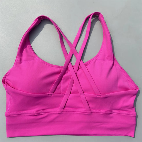 High Support Cross Straps Sports Bra for Women