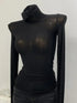 Turtleneck Long Sleeve Cotton Top for Women