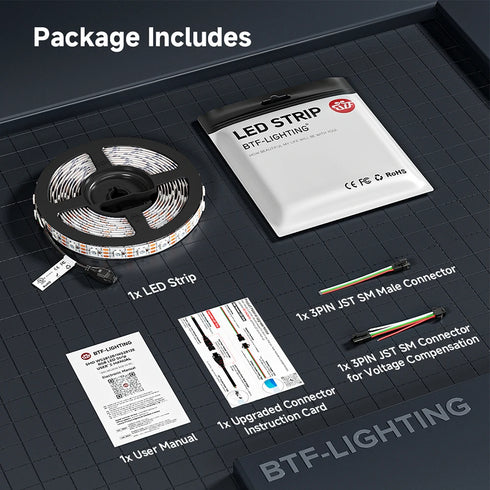 Individually Addressable WS2812B LED Strip Lights