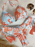 Floral Print Push Up Bikini Set for Women