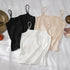 Soft Cotton Spaghetti Strap Crop Tops for Women
