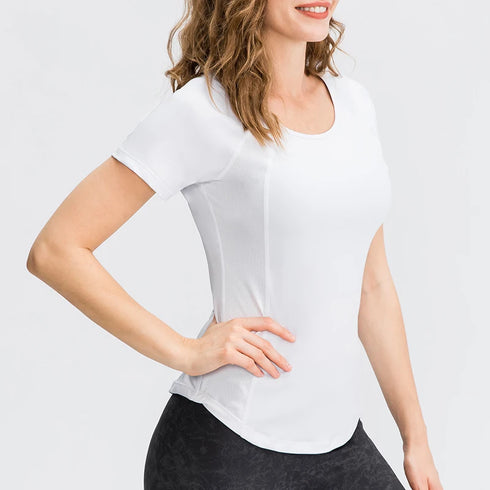 Women's Quick Dry Short Sleeve Yoga Top