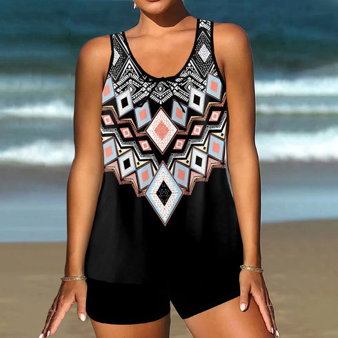 Floral Print Two-Piece Bikini Set for Women