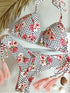Floral Print Push Up Bikini Set for Women