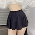 Low Waist A-Line Pleated Mini Skirt for Women