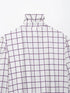 Elegant Purple Plaid Ruffled Blouse for Women