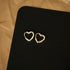 Aide 925 Sterling Silver Love Heart Hoop Earrings