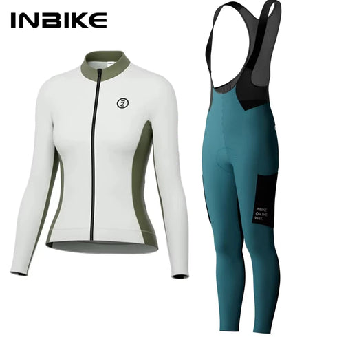 INBIKE Women's Warm Thermal Cycling Bib Set