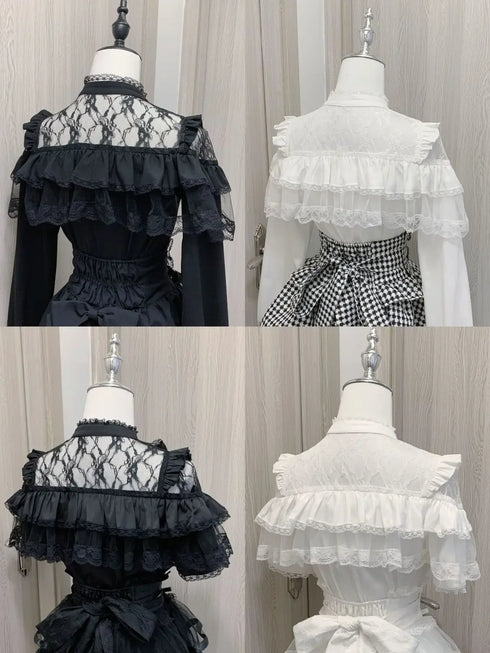 Summer Lolita Blouse with Lace Detail
