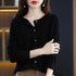 100% Pure Merino Cashmere O-Neck Cardigan for Women