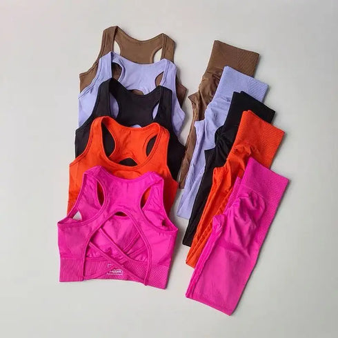 2PCS Women's Sports Bra and Leggings Set