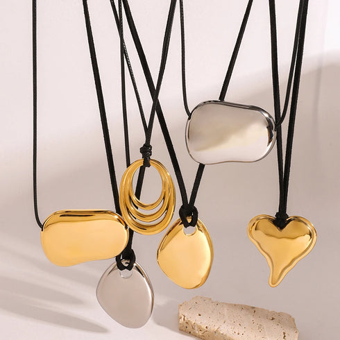 Youthway Minimalism Glossy Shine Stainless Steel Necklace