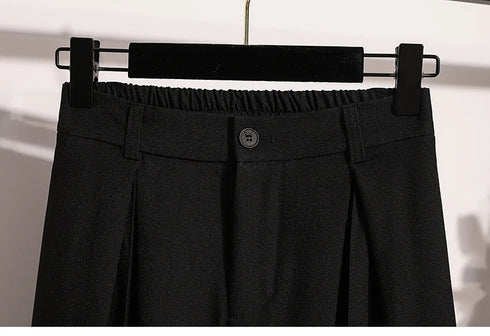 Plus Size Wide Leg Trousers for Women - Autumn 2024