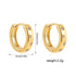 CZ Zircon Mini Hoop Earrings - Gold Plated