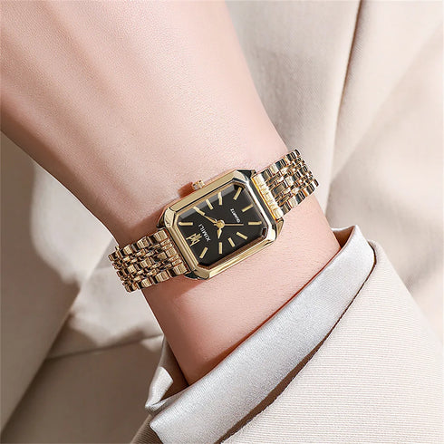Light Luxury UTHAI New Women Watch Stainless Steel Quartz Fashion
