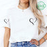 Women’s Heart Design Casual T-Shirt