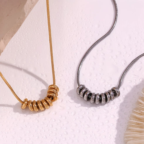 Personalised Circular Ring Pendant Necklace
