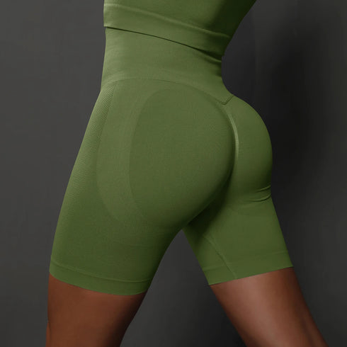 Seamless High Waist Yoga Shorts for Women