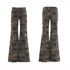 Chic Camouflage Wide Leg Jeans for Women