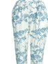 Plus Size Floral Print Ankle-Length Pants