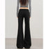 Women's High Waist Wide Leg Denim Trousers
